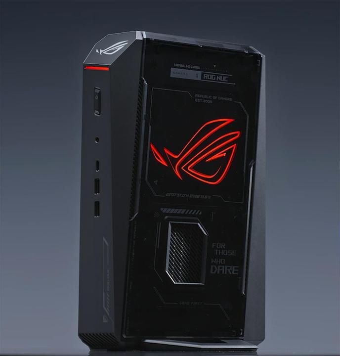 Image du produit ASUS Mini PC ROG NUC NUC15JNK9X389A2, Prozessorfamilie: Intel (32 Go, 1000 Go, GeForce RTX 5070 Ti)