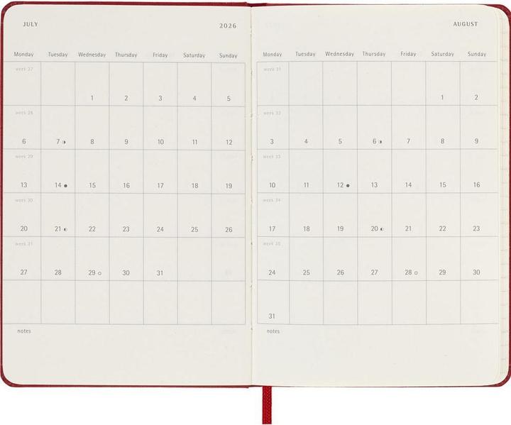 Actual product image Moleskine Taschenagenda Weekly (9 x 14 cm, English)
