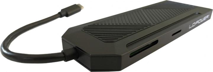 Produktbild LC-Power HUB LC-HUB--C-MULTI-6-RGB black (USB-C, 6 Ports)