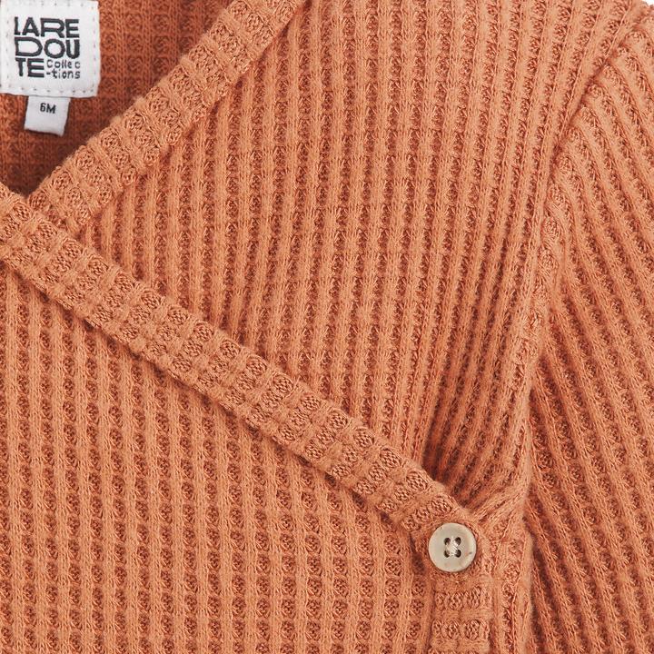 Actual product image La Redoute Collections 2-piece set consisting of jacket and trousers with feet (74)