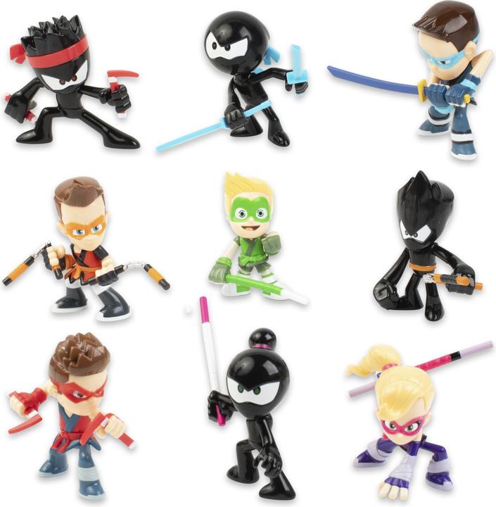 Actual product image Ninja Kidz Ninja Action Mystery Figures S1 Ass Cdu (4501)