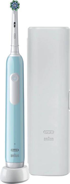Actual product image Oral-B Pro Series 1 Electric Toothbrush with Travel case, Caribbean Blue (Oscillating toothbrush)