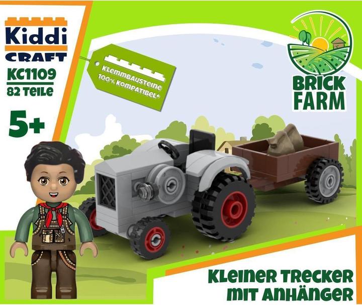 Produktbild Kiddicraft Kleiner Trecker mit Anhänger