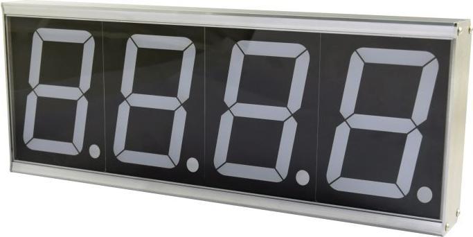 Produktbild Allnet ALL-POE-CNT-1 Digital wall clock Rechteck Grau Wanduhr