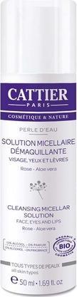 Cattier Gesichtsreinigung Mizellen Reinigungsfluid Perle d'Eau Rose & Aloe Vera 50 ml (Mizellenwasser, 50 ml)