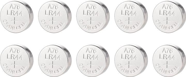 Actual product image Deltaco Ultimate Alkaline, 1.5V, LR44 button cell, 10-pack bulk (10 pcs., LR44)