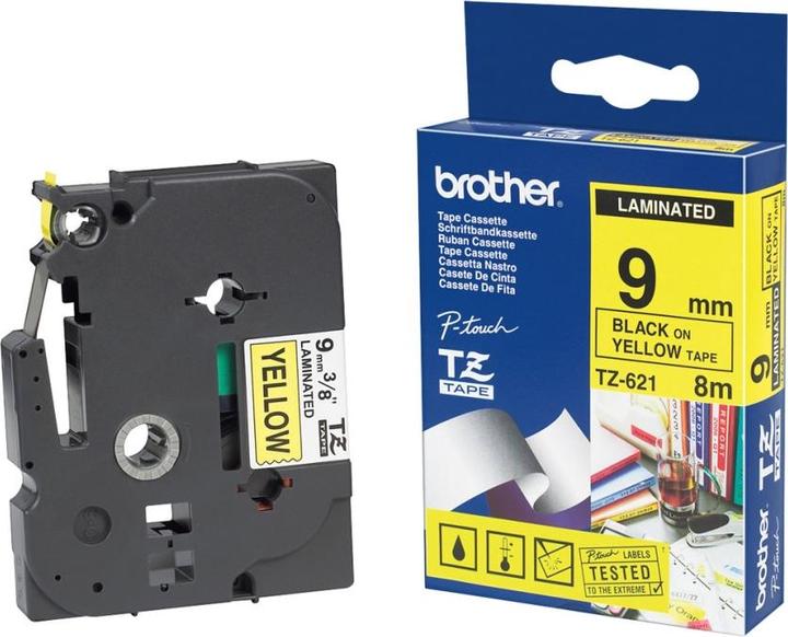 Produktbild Brother Tze-621 (0.90 cm, Gelb)