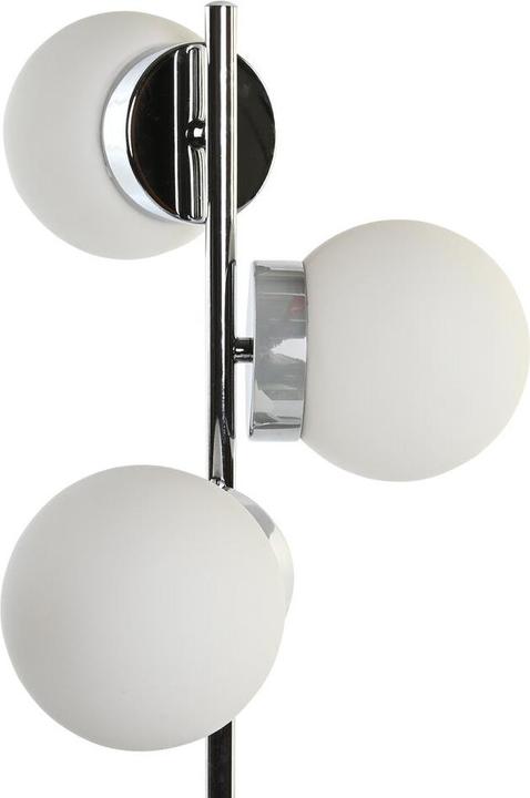 Actual product image DKD Home Decor Desk lamp 26 x 26 x 59 cm Crystal Silver Metal White 220 V 50 W 23 x 23 x 49 cm