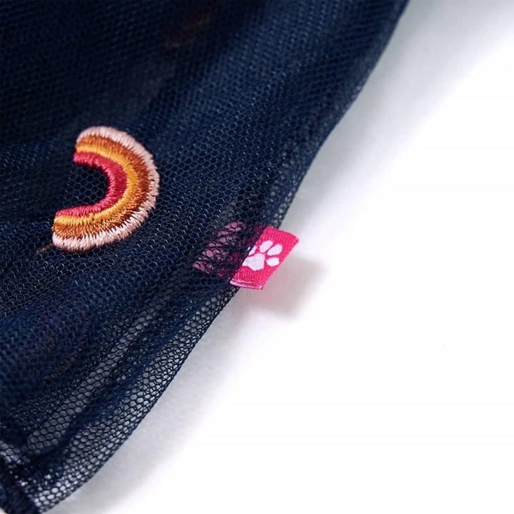 Produktbild VidaXL Kinderrock mit Tüll Marineblau 128,Aussenmaterial: 100 (128)