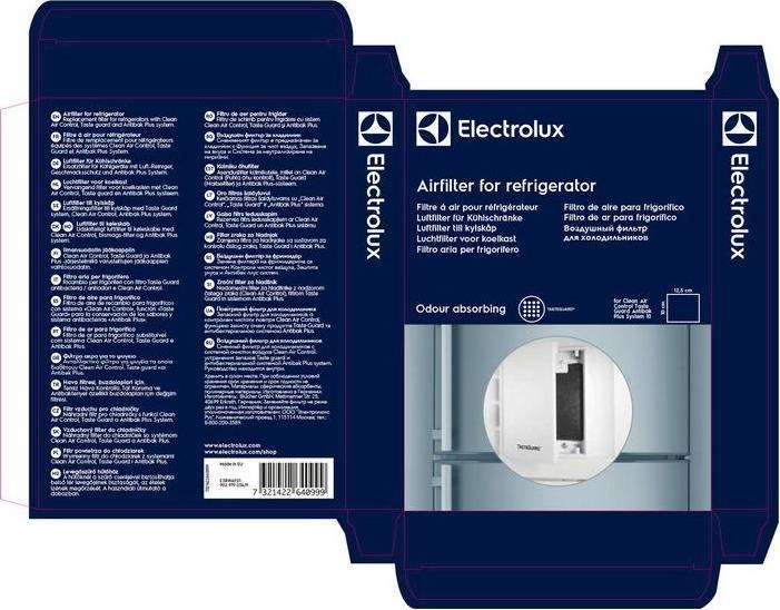 Actual product image Electrolux 9029792349 Air filter for refrigerators