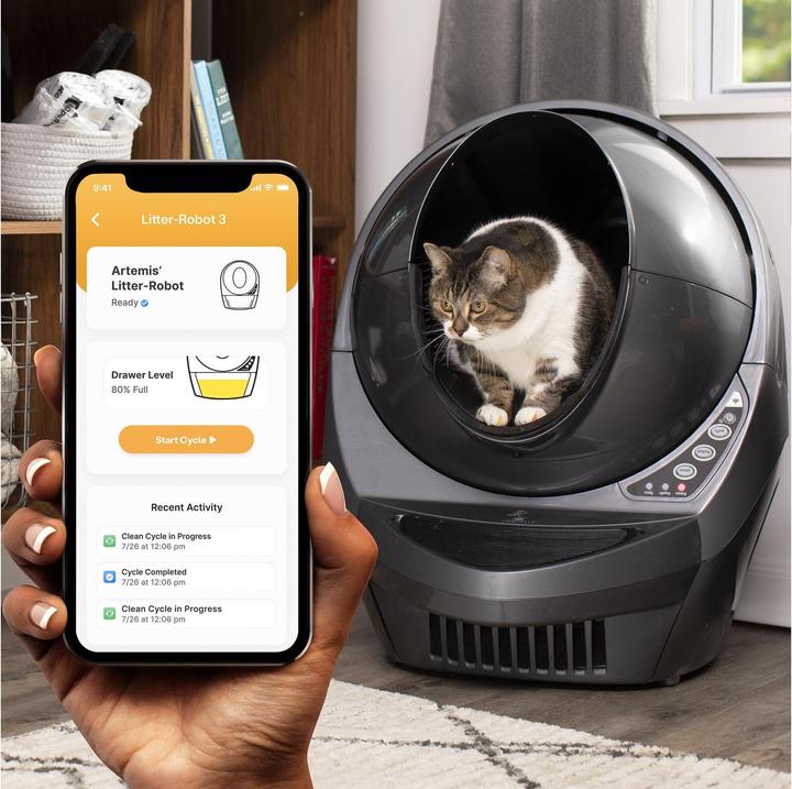 Actual product image Litter-Robot 3 Connect (Cat litter box closed, Self-cleaning litter tray)