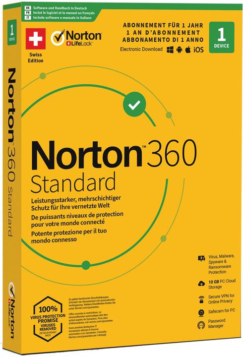 Immagine prodotto Norton 360 Standard (1 Utente, 12 mesi)