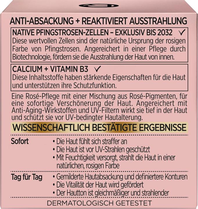 Nährwerte und Zutaten L'Oréal Paris Loreal, perfektes goldenes Zeitalter, Tagescreme, 50 ml (50 ml, Tagescreme, SPF 20)