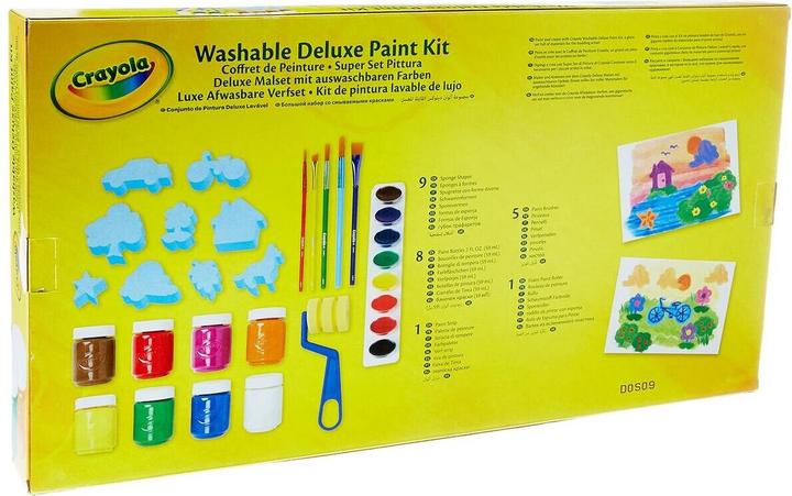 Actual product image Crayola Deluxe luxury washable paint set