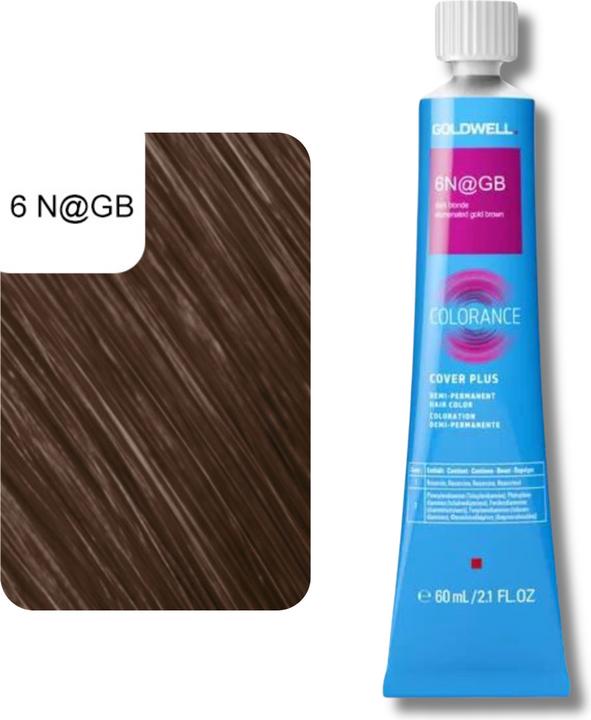 Image du produit Goldwell Colorance Tube Demi-Permanente (6N@GB blond foncé éluminé doré brun)