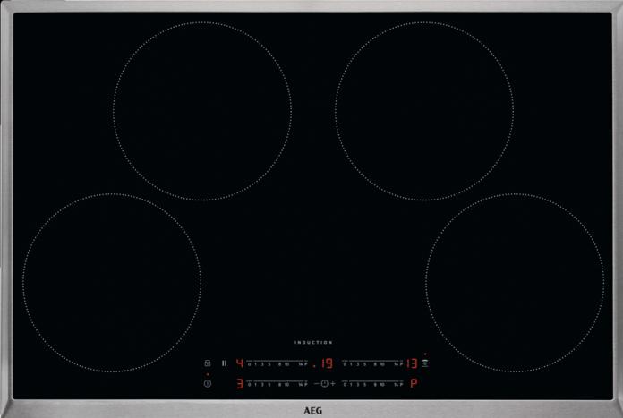 Produktbild AEG IKS8443BXB Autarkes Kochfeld / Induktion / Hob²Hood / Slider-Bedienung / 80 cm / Edelstahlrahme
