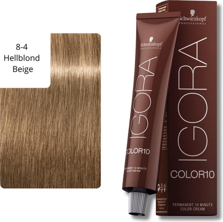 Immagine prodotto Schwarzkopf Professional Igora Color 10 - 8-4 Biondo Chiaro Beige (8-4 Biondo chiaro beige)