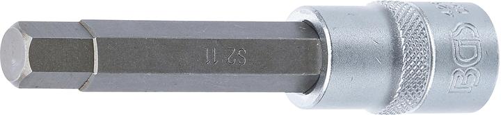 BGS Bit Socket length 100 mm 12.5 mm (1/2") Drive internal Hexagon 11 mm (12.5 mm)