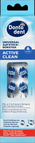 Actual product image dm Dontodent Active Clean brushes (4 x)
