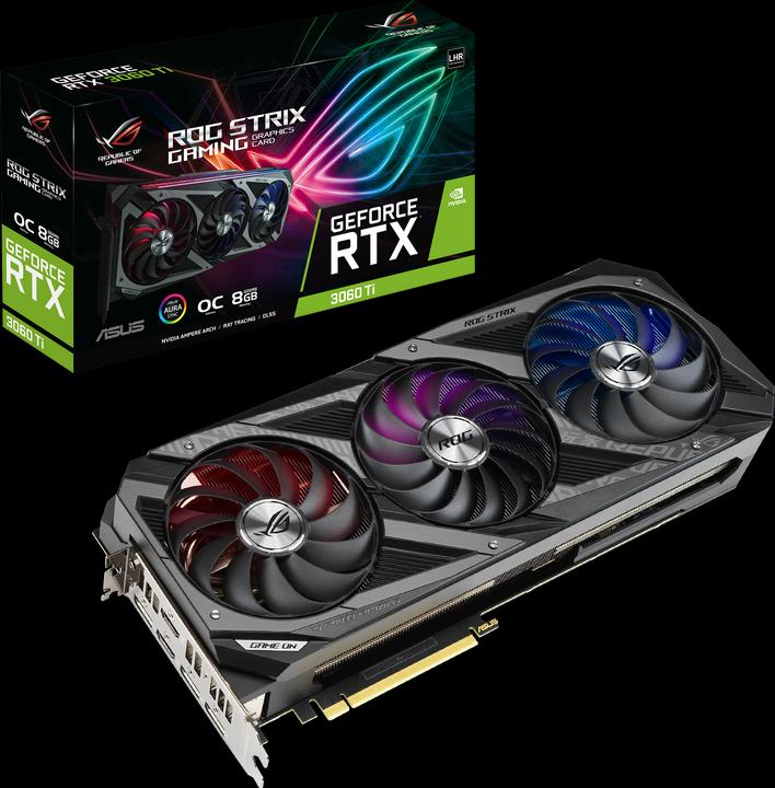 Image du produit ASUS GeForce ROG STRIX RTX 3060 Ti O8G V2 GAMING (8 Go)