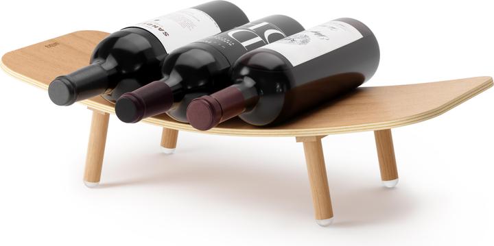 Actual product image Umbra 1018289-390 - VINOLA wine rack for 5 wine bottles. natural (43 x 9 x 26 cm, 5 Fl.)