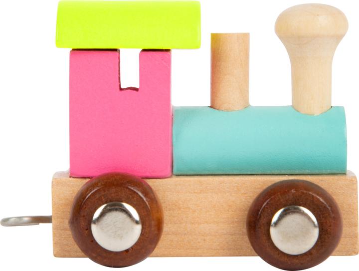 Actual product image small foot Letter train locomotive