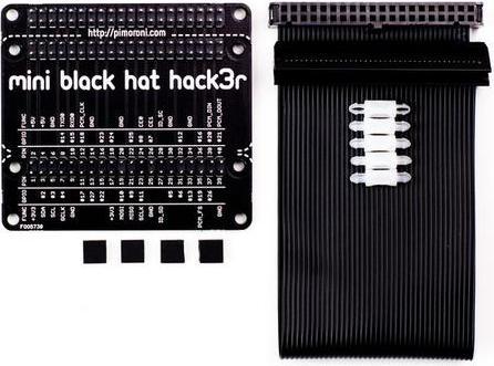 Actual product image Pimoroni Mini Black HAT Hack3r