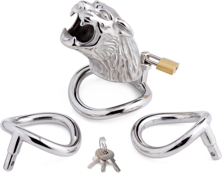Actual product image Master Series Tiger King Cock Cage With Lock