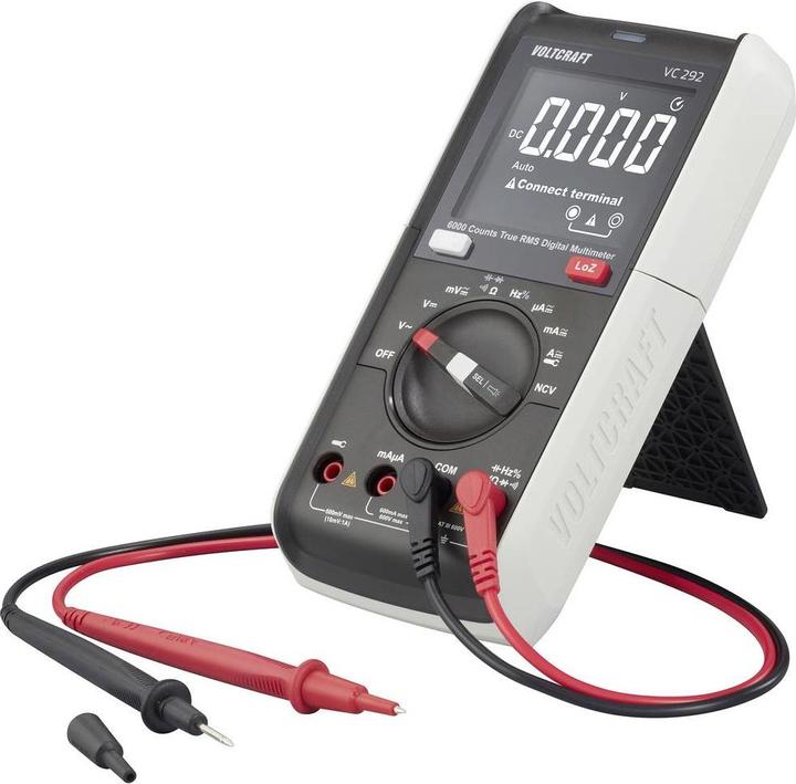 Immagine prodotto Voltcraft VC292 Multimetro portatile calibrato (ISO) con display digitale CAT III 600 V (CAT III 600V)