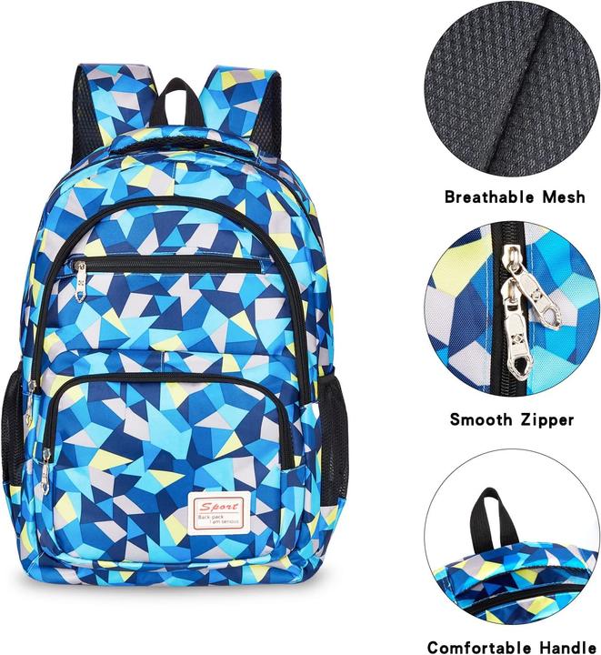 Actual product image Sarsumir 3-teiliges wasserdichtes Schulrucksack-Set
