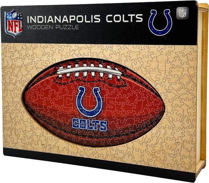 Iconic NFL - Indianapolis Colts – Football mit Logo - Holz Puzzle Grösse M (270 Teile) (270 Teile)