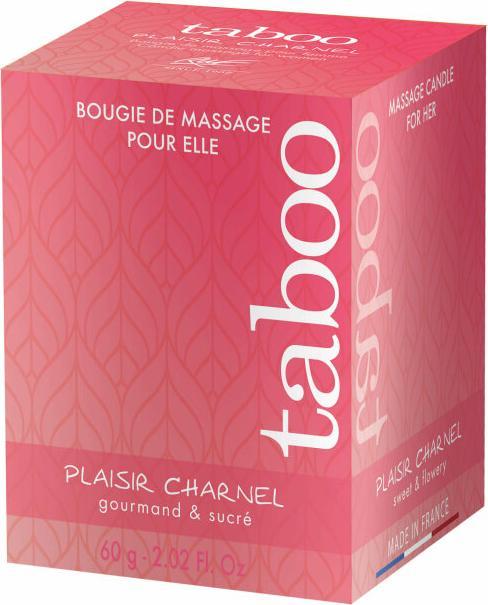 Actual product image Ruf Taboo Candle Massage Woman Plaisir Charnel Smell Cacaco Flower