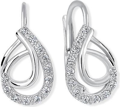 Brilio Silver - Fashion silver earrings with zircons 436 001 00551 04