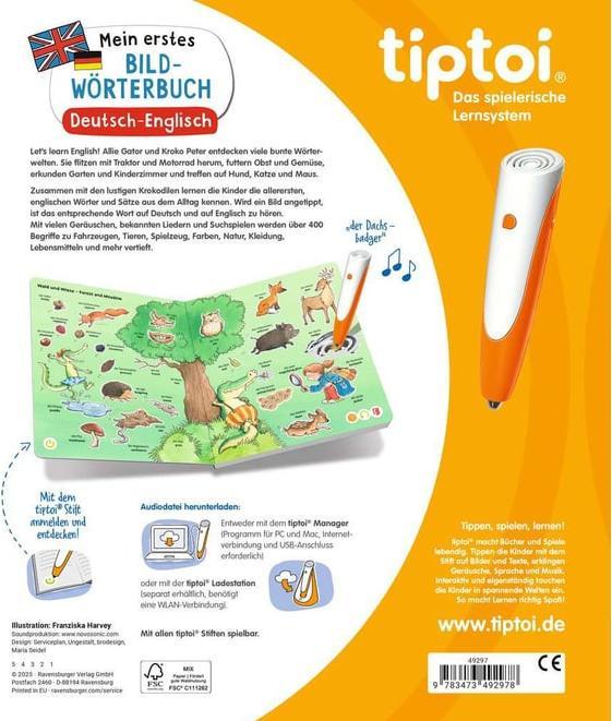 Produktbild Ravensburger Tiptoi Mein erstes Bild-Wörterbuch Deutsch-Englisch (Deutsch, Englisch)