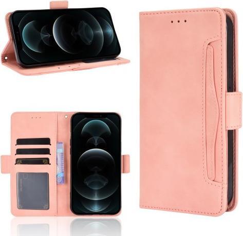 Produktbild Cover-Discount iPhone 13 Pro Max - Etui mit vielen Kartenfächer rosa (Apple iPhone 13 Pro Max)