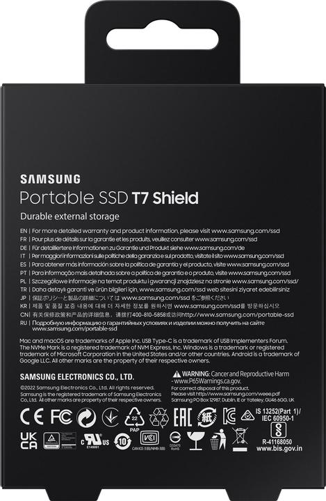 Actual product image Samsung T7 Shield (4000 GB)