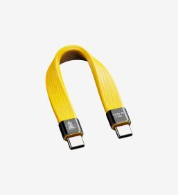 Produktbild Cobra CobraTether USB-C FlexPro Cable 40Gbit 0,14m Ÿellow (0.14 m, USB 4.0, 100 W)