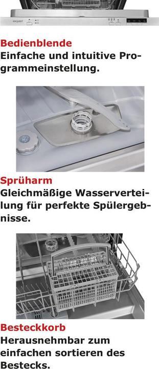 Produktbild Exquisit EGSP6012-E-030E silber - Geschirrspüler