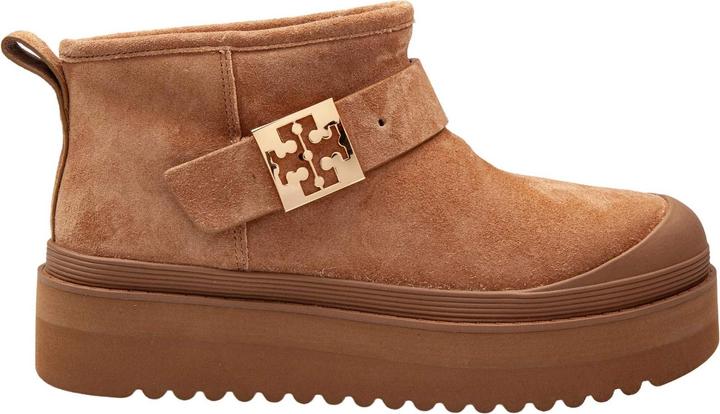 Produktbild Tory Burch mellow shearling platform ankle boot in chestnut (39)