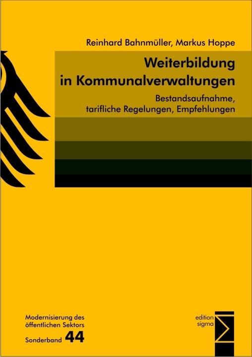 Actual product image Weiterbildung in Kommunalverwaltungen (Markus Hoppe, Reinhard Bahnmüller, 2014)