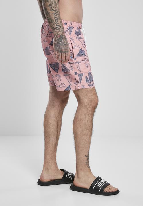Actual product image Urban Classics Pattern Swim Shorts (L)