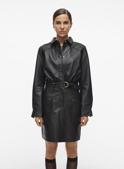 Actual product image Rouge Edit Kurze Lederkleid (36)