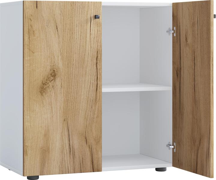 Immagine prodotto VCM Armadio per ufficio Armadio per archiviazione Lona 2 scomparti (70 x 39 x 74 cm)