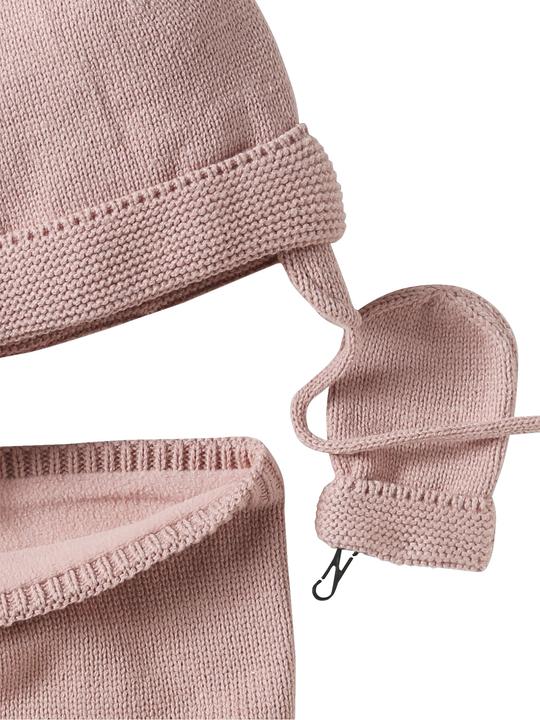 Image du produit Vertbaudet Ensemble bébé fille : bonnet, écharpe & moufles BASICS