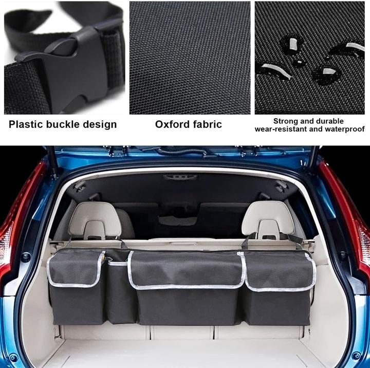 Produktbild König Design Auto Kofferraumtasche Aufbewahrung KFZ Rücksitz Zubehör Tasche Organizer Hänge