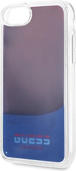 Immagine prodotto Guess GUHCI8GLCRE Custodia rigida California Glow in the dark per iPhone 7/8/SE 2020 czerwony/rosso (Apple iPhone 7, Apple iPhone SE, Apple iPhone 8)
