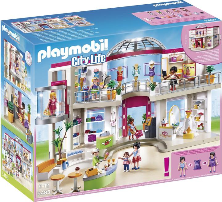 Produktbild Playmobil Shopping-Center mit Einrichtung (5485, Playmobil City Life)