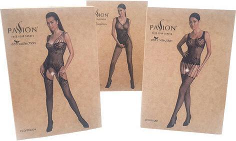 Actual product image ECO Collection Design suspender tights red (One size)