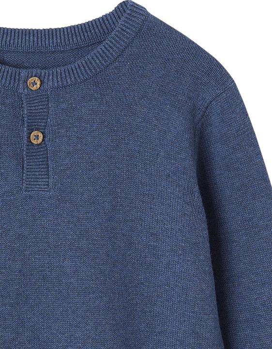 Produktbild Vertbaudet Jungen Pullover mit Rundhals und Knopfleiste Oeko-Tex (92)