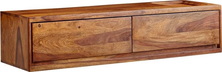 FineBuy Lowboard Sheesham Brown
